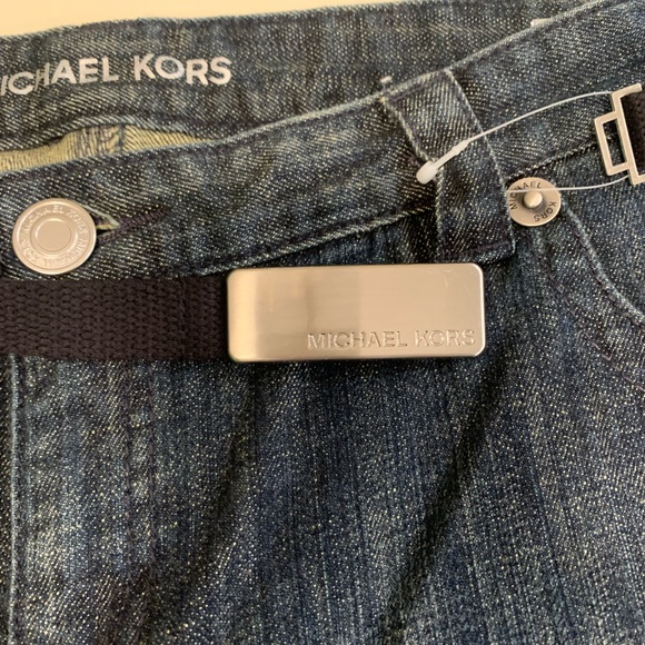 Michael Kors Belted Trouser Jeans sz 10 NWT - Picture 2 of 6